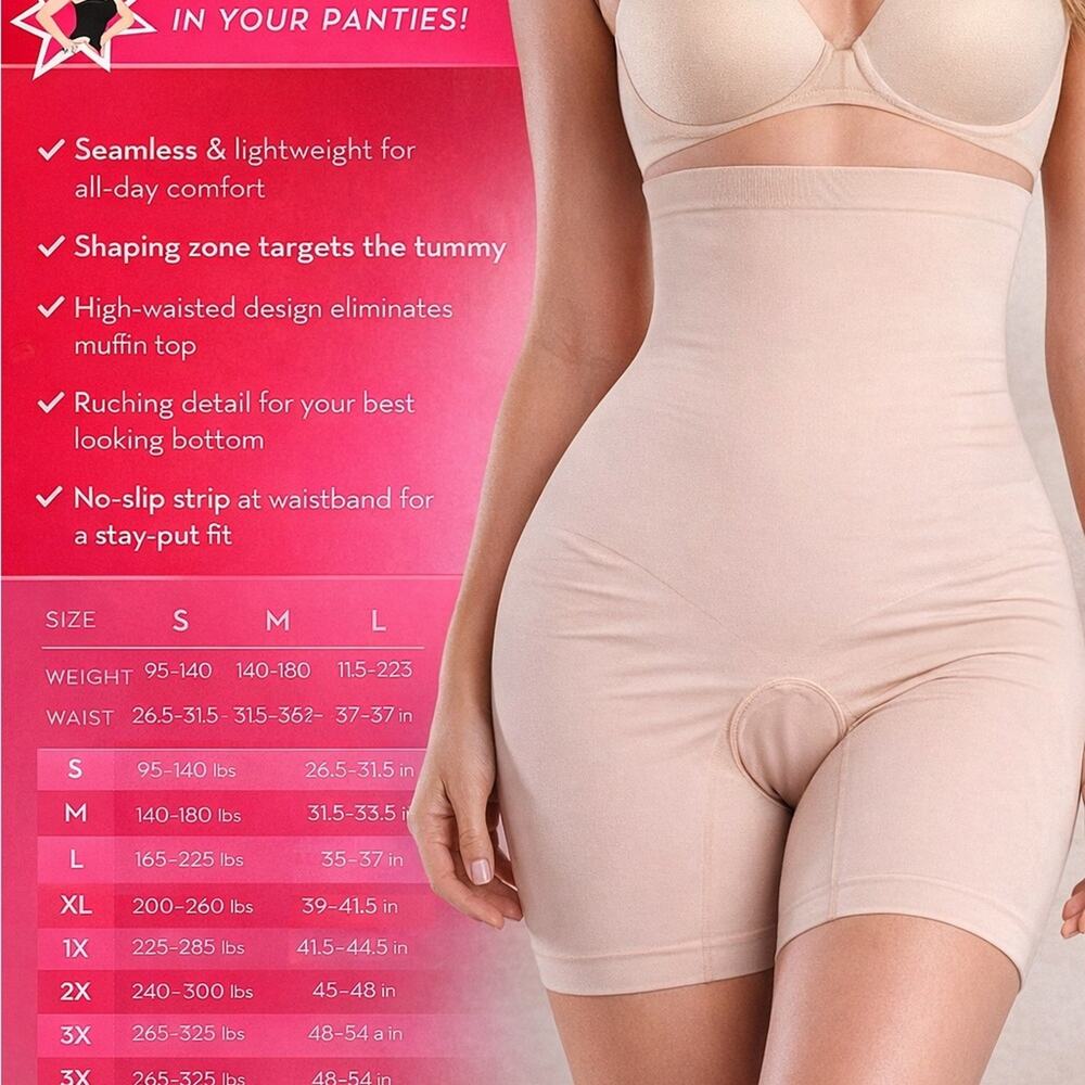 Spanx Seamless High-Waisted Shapewear in Nude L. 10499